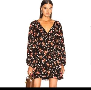 A.L.C mini floral silk dress,sz 6